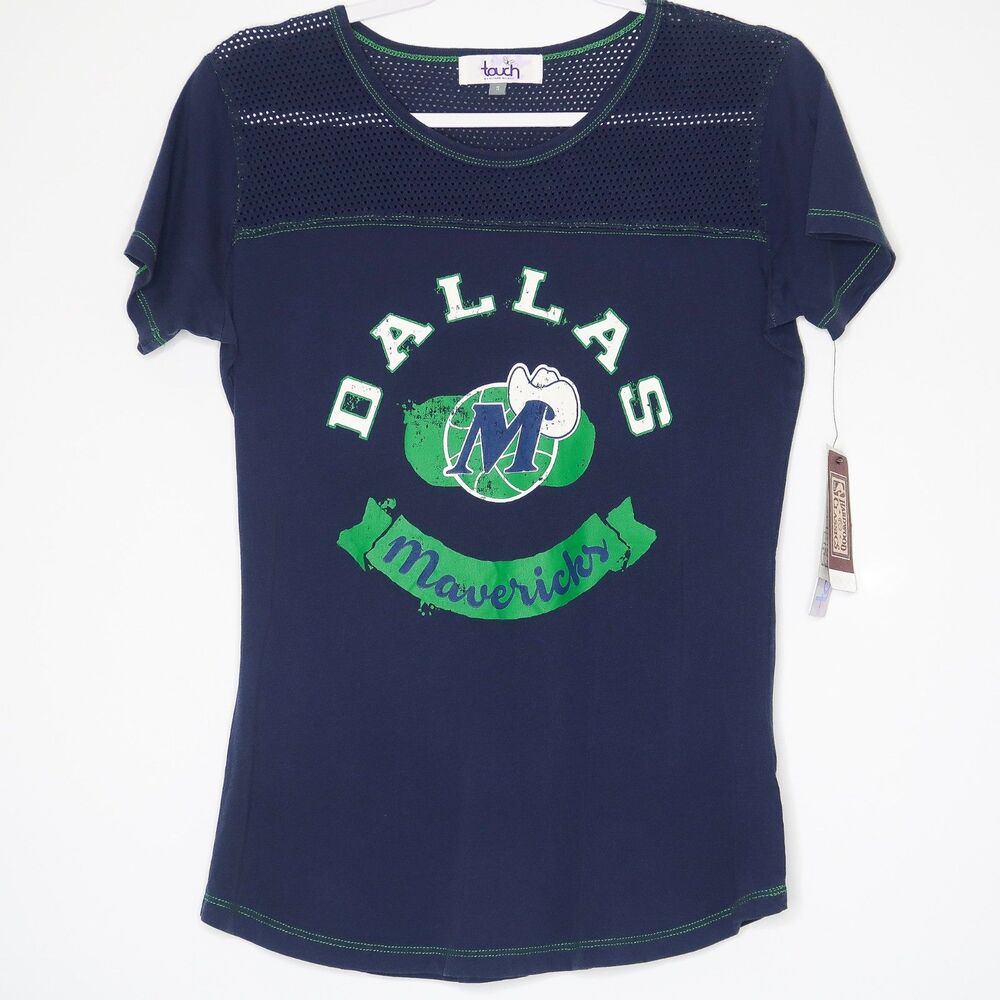 Dallas Mavericks Womens Shirt Size Small NWT Touch by Alyssa Milano NBA Blue Top